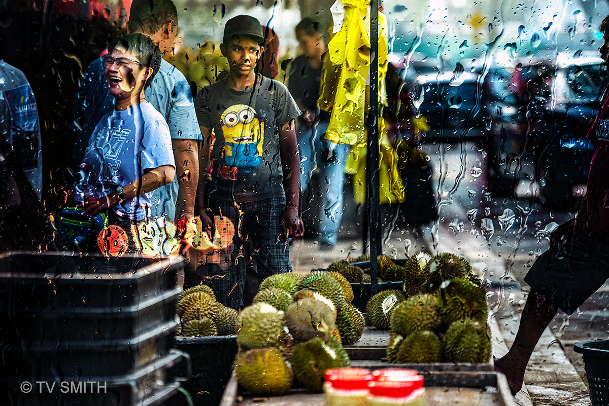 Rain or shine, durians will bring a smile